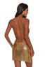 HALO GLOMESH SKIRT GOLD