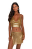 HALO GLOMESH SKIRT GOLD